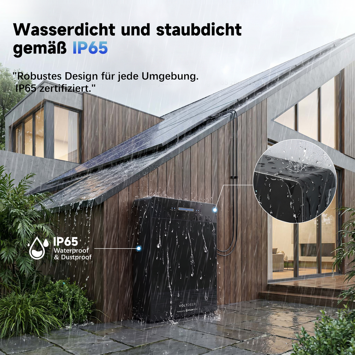 Voltdeer SR5000 5.12kWh Balcony Solar Storage System | Powered by PYLONTECH 2000W PV & 2400W AC All-in-One Power Station (IP65)