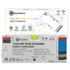 Naveitech Tuya Smart WiFi SPI Pixel Controller | DC 5V-24V 15A 1000 Pixels Addressable LED Strip Controller with Music Sync & App Control