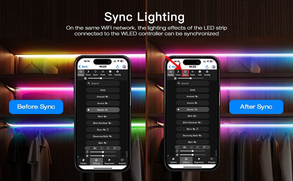 Naveitech ESP32 WLED Digital LED Controller | DC 5V-24V Smart WiFi & Ethernet Addressable Light Strip Controller with Music Sync