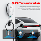 Naveitech 22kW EV Home Charging Box | 380V 32A 3-Phase Type 2 Smart Wallbox Charger with Tuya WiFi, App & RFID Control (IP65)